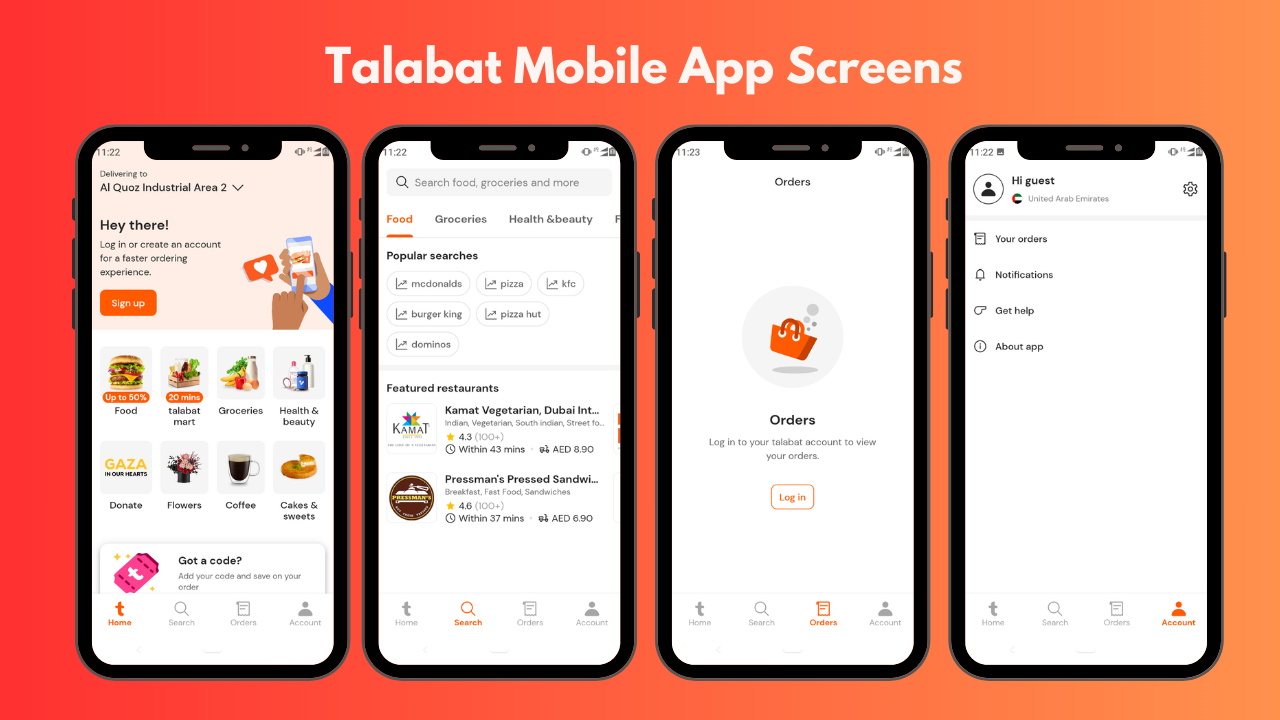 Talabat’s Mobile App